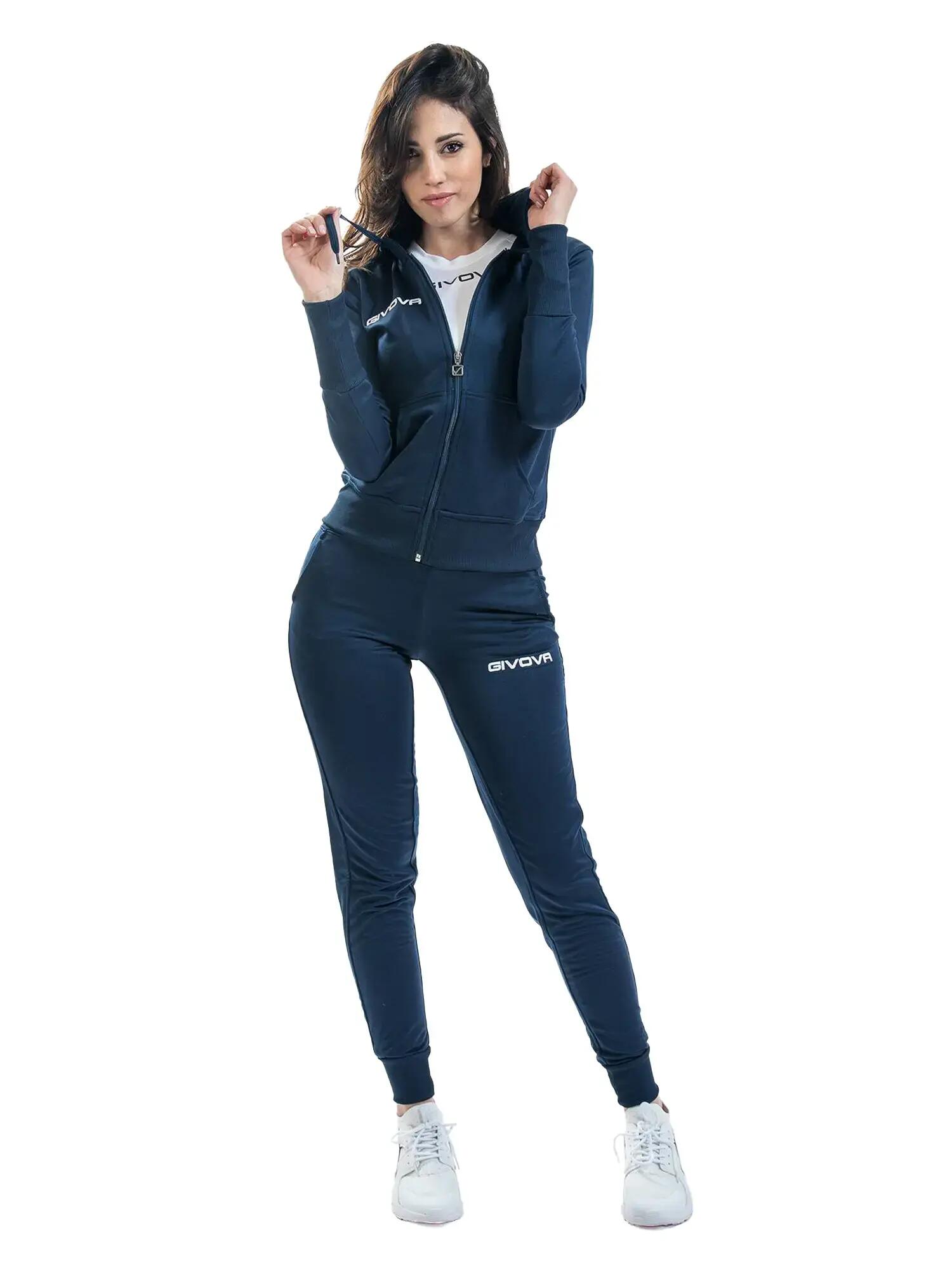 TUTA complete donna ( acetato-poliestere) givova blu/blu 2/7