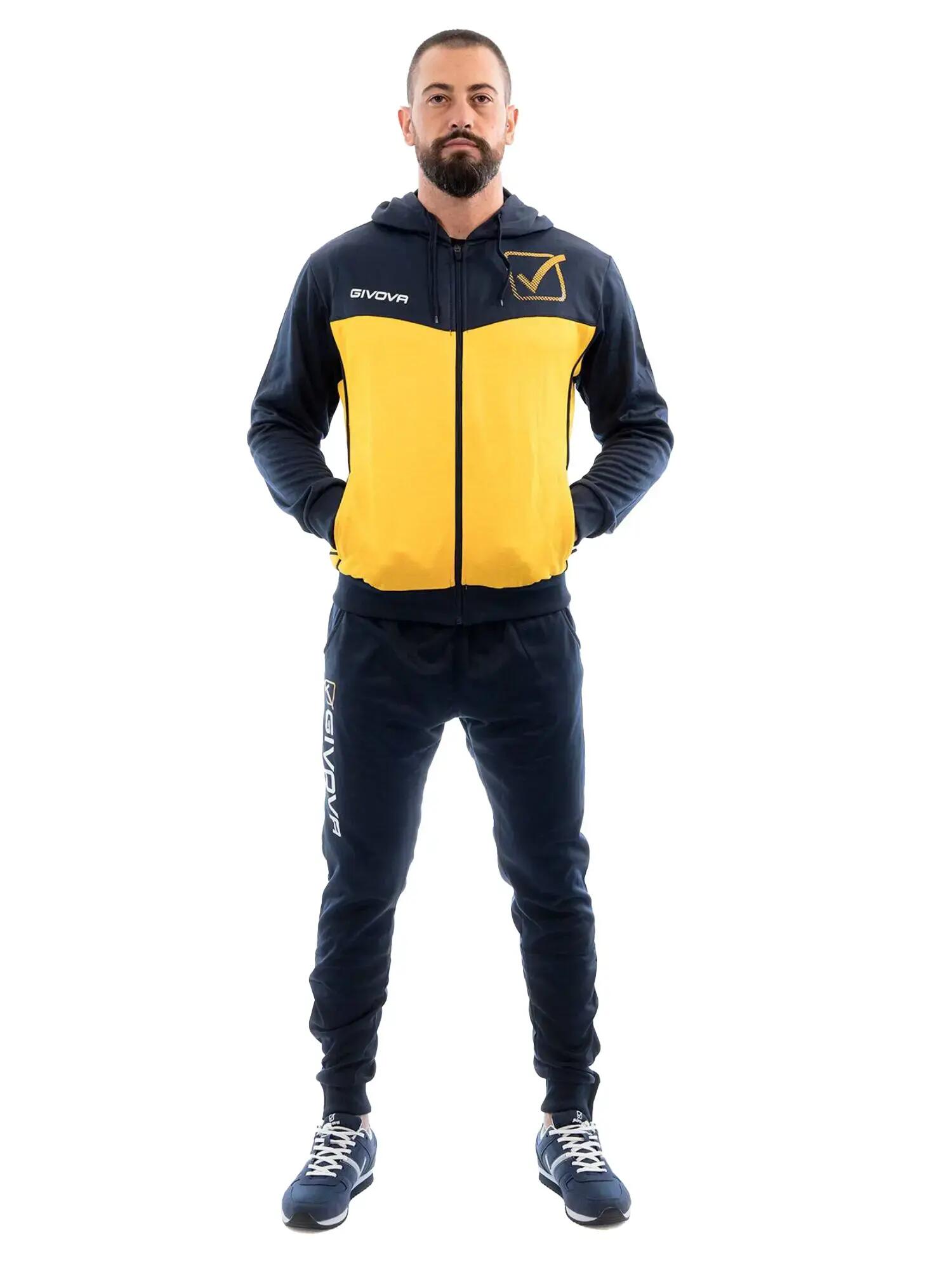 Givova Visa Melange - Dres dziecięcy z kapturem Polarfleece (XS) 2/6