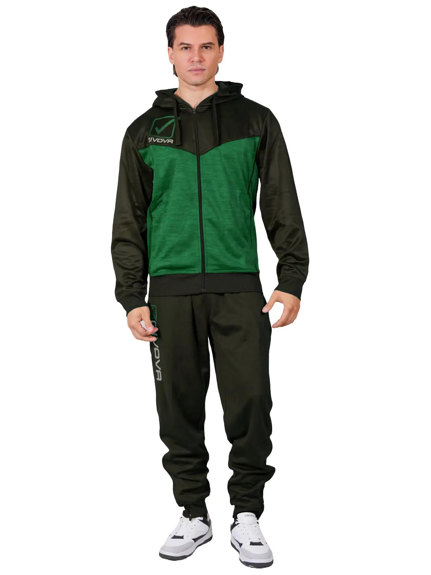 Fleece tracksuit met capuchon Givova Visa 2/3