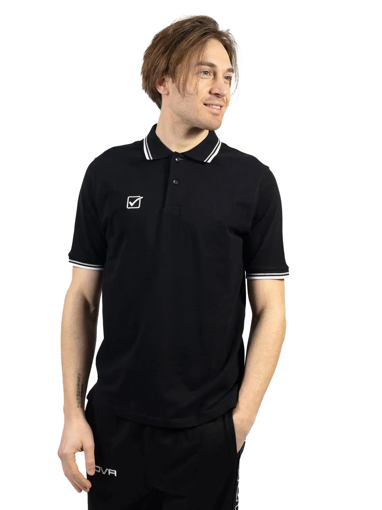 Polo uomo givova nero 2/3