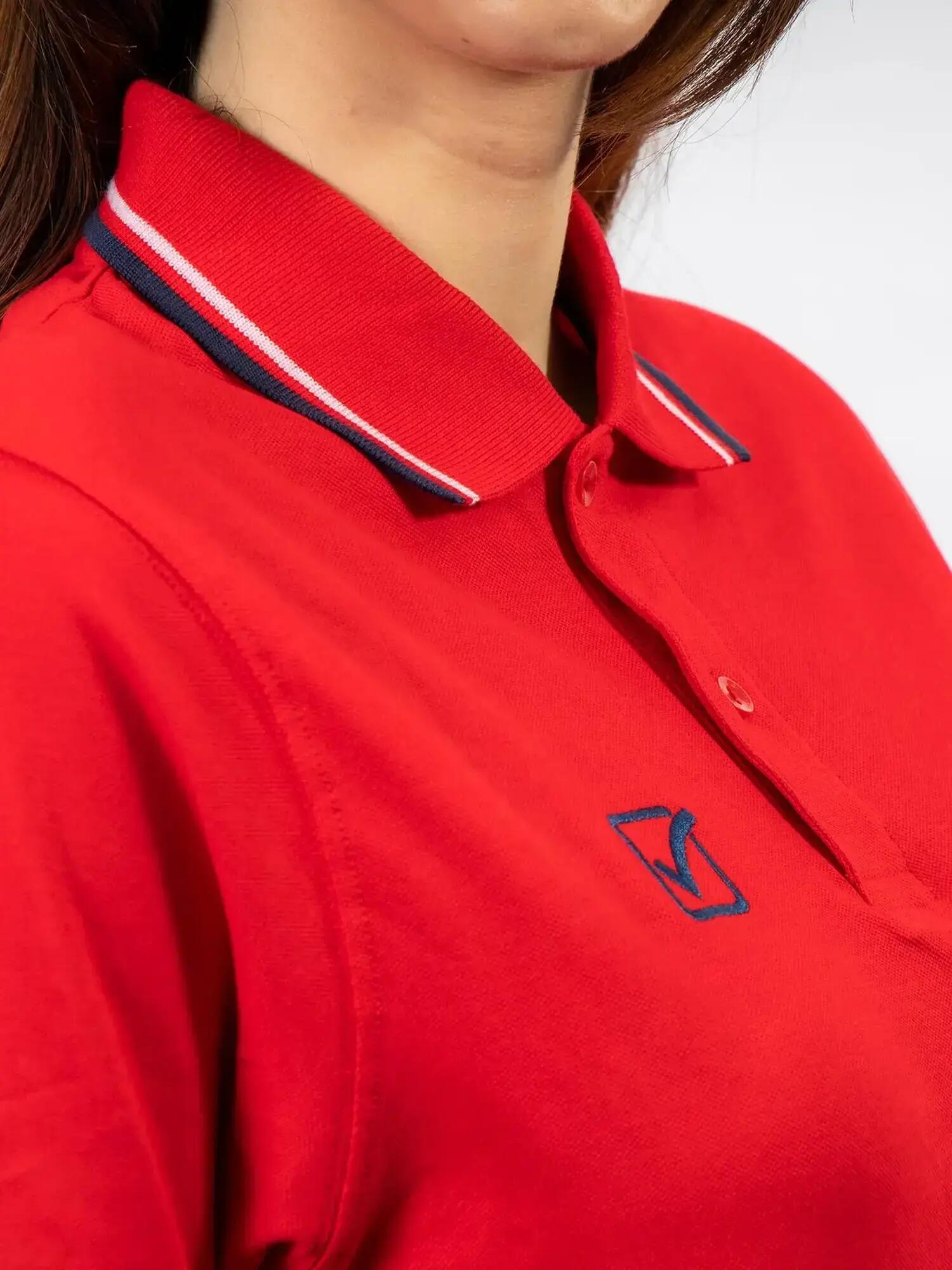 Polo donna givova rosso/blu 4/5