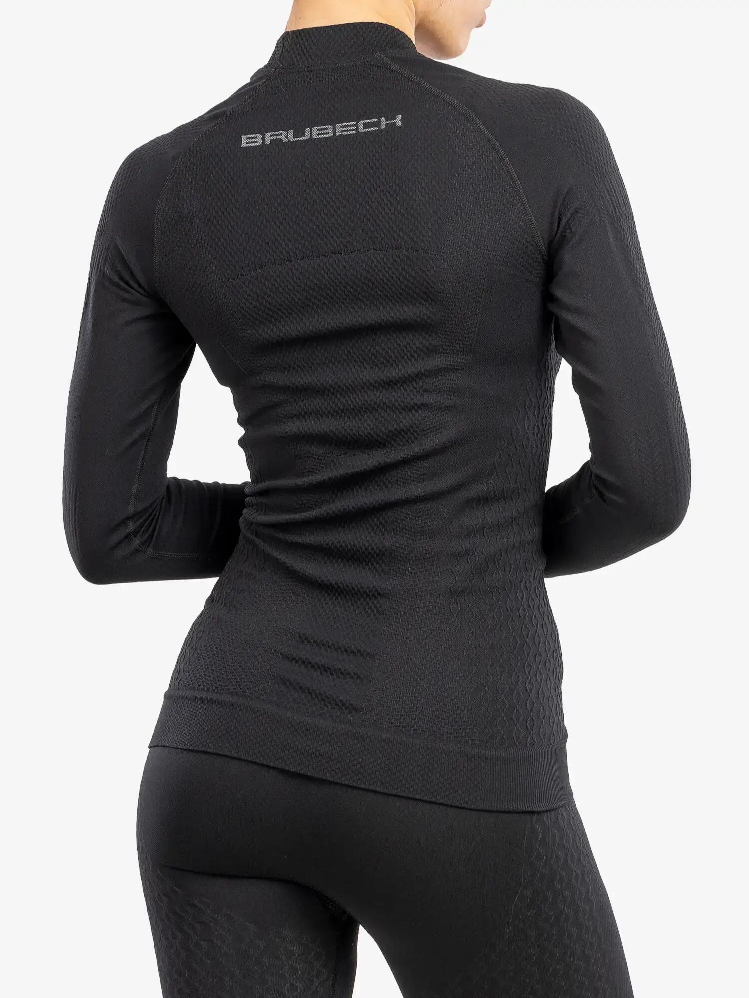 T-shirt da trekking donna Brubeck Extreme Thermo LS15280 Women nero L 6/7