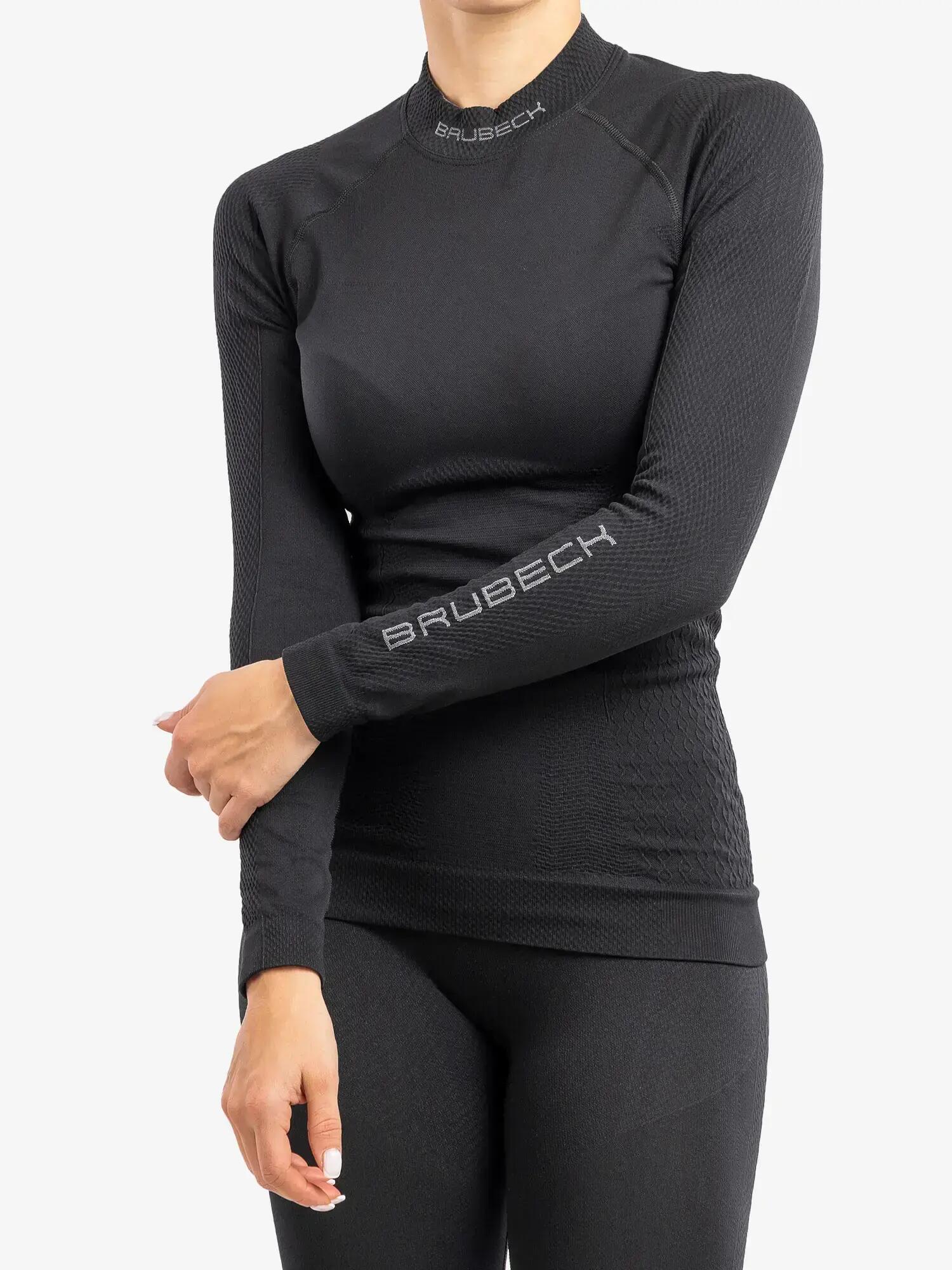 T-shirt da trekking donna Brubeck Extreme Thermo LS15280 Women nero L 5/7