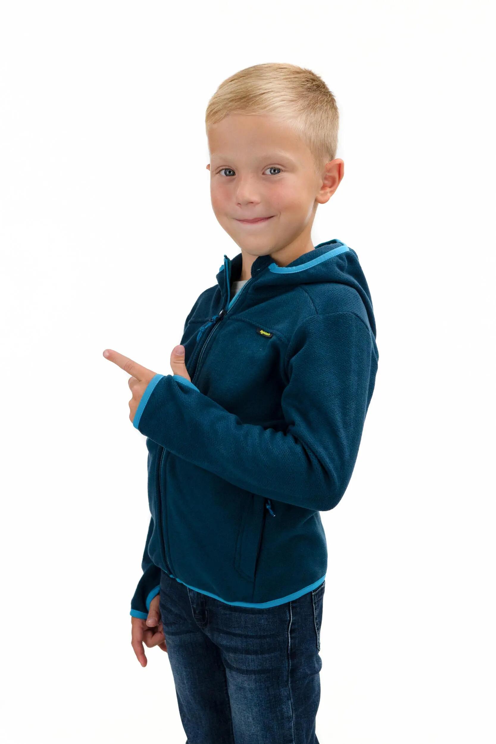 Dětský svetr s kapucí Loap QWARO 3/4