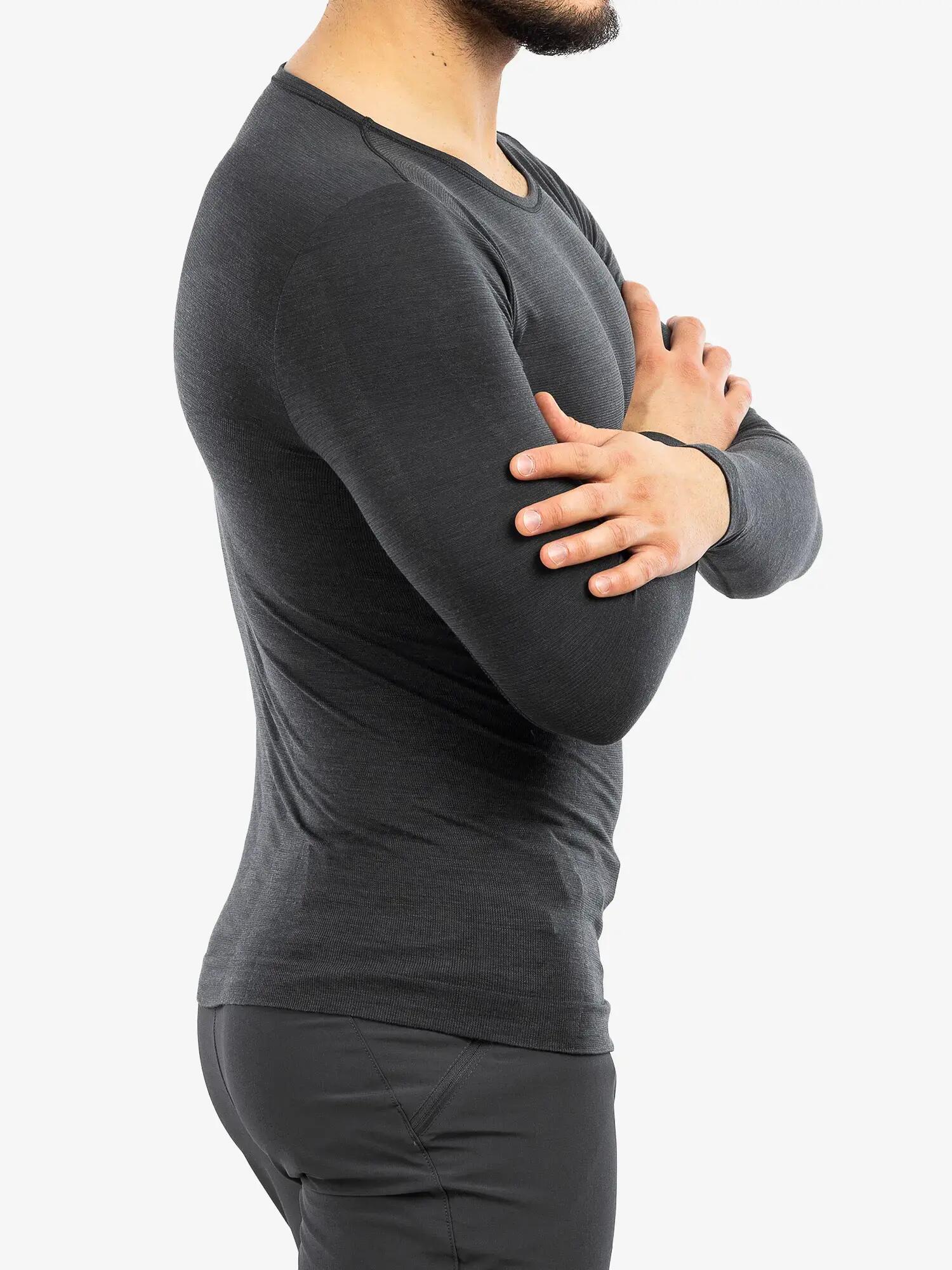 COMFORT WOOL Férfi hosszú ujjú merinó gyapjú aláöltözet felső 5/7