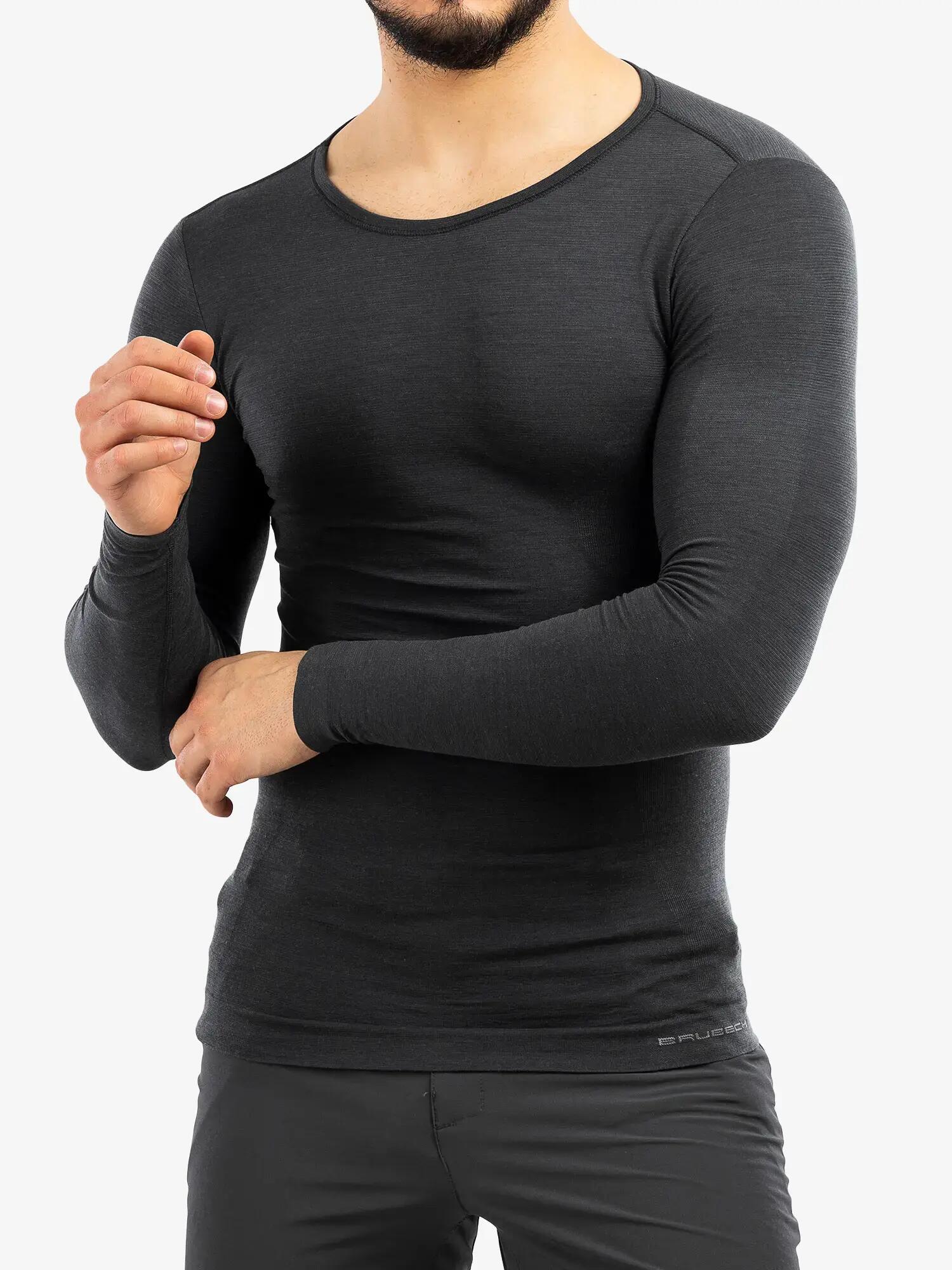 COMFORT WOOL Férfi hosszú ujjú merinó gyapjú aláöltözet felső 4/7