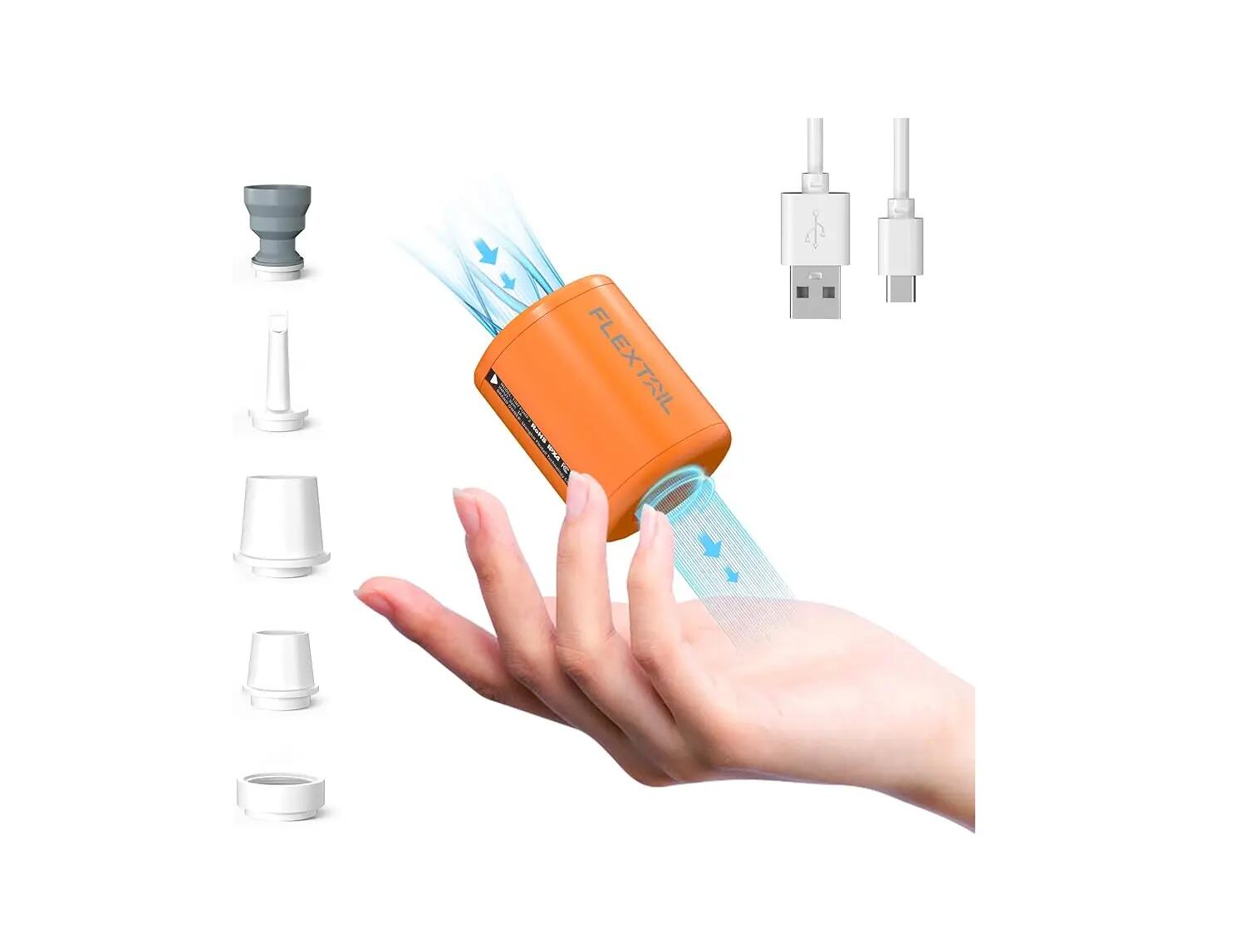 Flextail TINY PUMP X 2024 - 3-in-1 oplaadbare mini-luchtpomp + lamp licht gewich 11/11