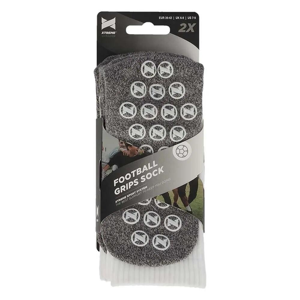 Chaussettes Grip Football Pro - 2 paires - Blanc 5/5