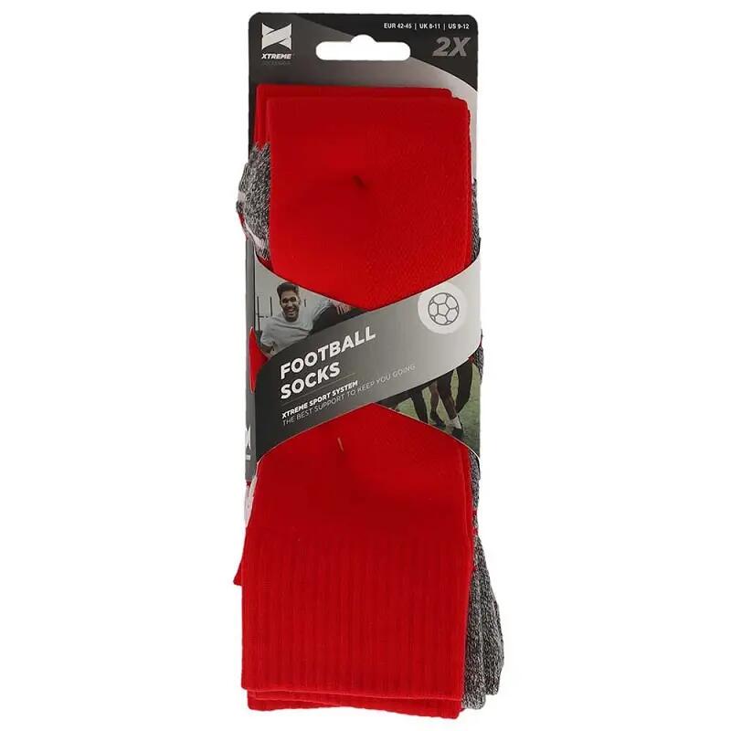 Medias de Fútbol Pro - 2 pares - Rojo 5/5