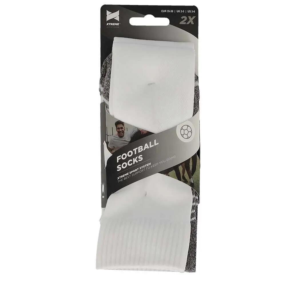 Medias de Fútbol Pro - 2 pares - Blanco 5/5