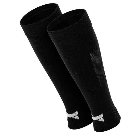 Chaussettes de Football Sans Pieds Pro - 2 paires - Noir