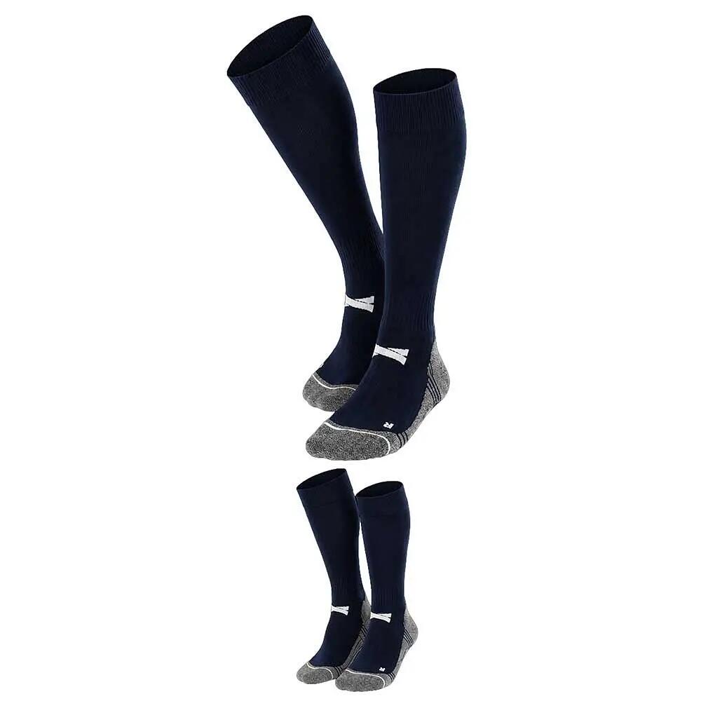 Medias de Fútbol Pro - 2 pares - Azul Marino 4/5