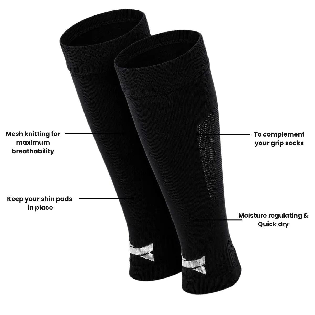 Medias de Fútbol Sin Pie Pro - 6 pares - Negro 3/5
