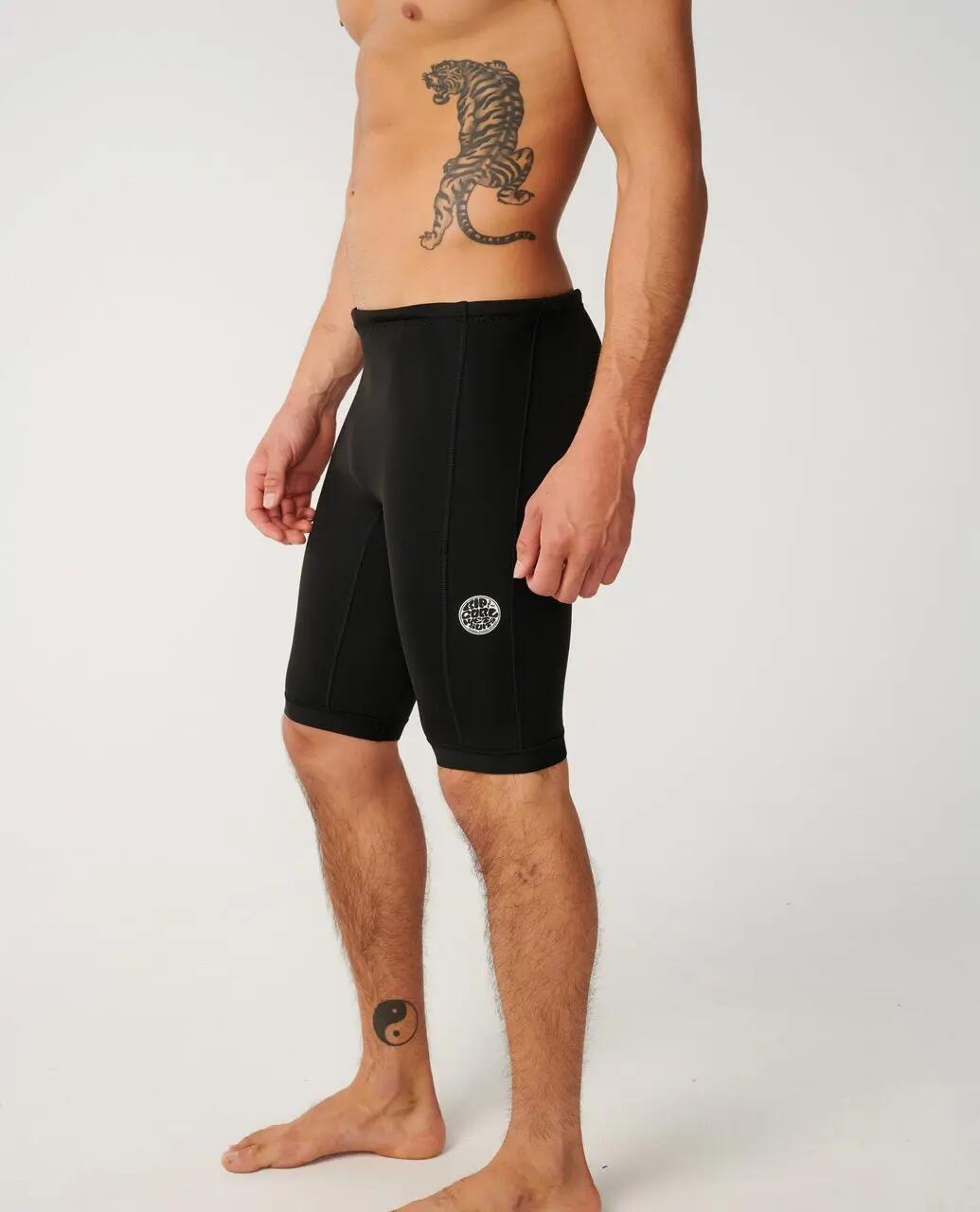 Short in neoprene da surf Uomo Dawn Patrol 1 mm - Noir 4/5