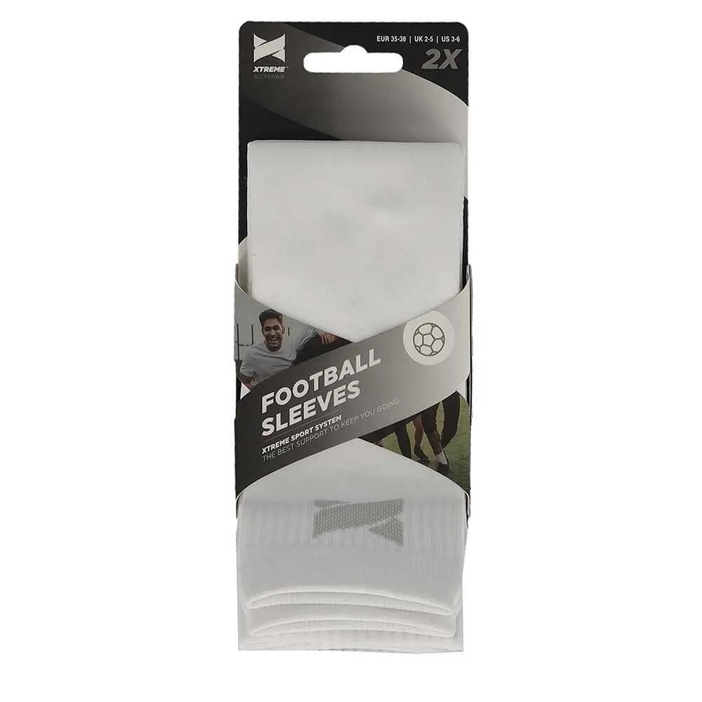 Medias de Fútbol Sin Pie Pro - 2 pares - Blanco 4/4