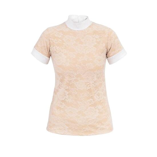 Veste équitation de concours softshell fille Cavalliera Purity Glow