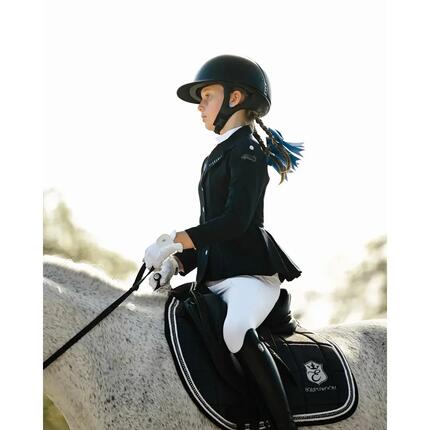 Veste équitation de concours softshell fille Cavalliera Purity Glow