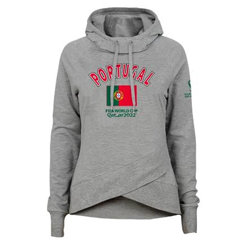 OUTERSTUFF Fifa Flag Funnel Junior суичър с качулка Portugal сив