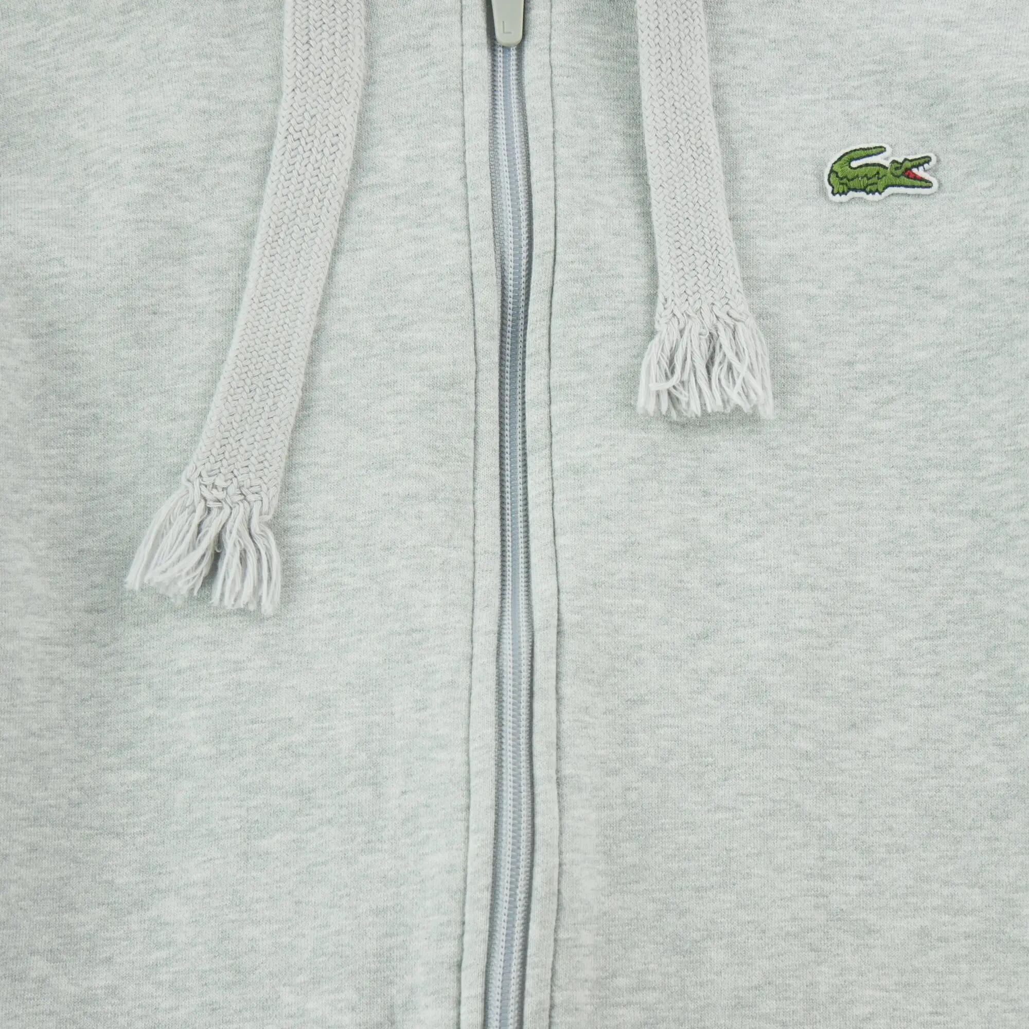 Tweedehands - Heren full-zip hoodie Lacoste grijs - Goede staat 4/10