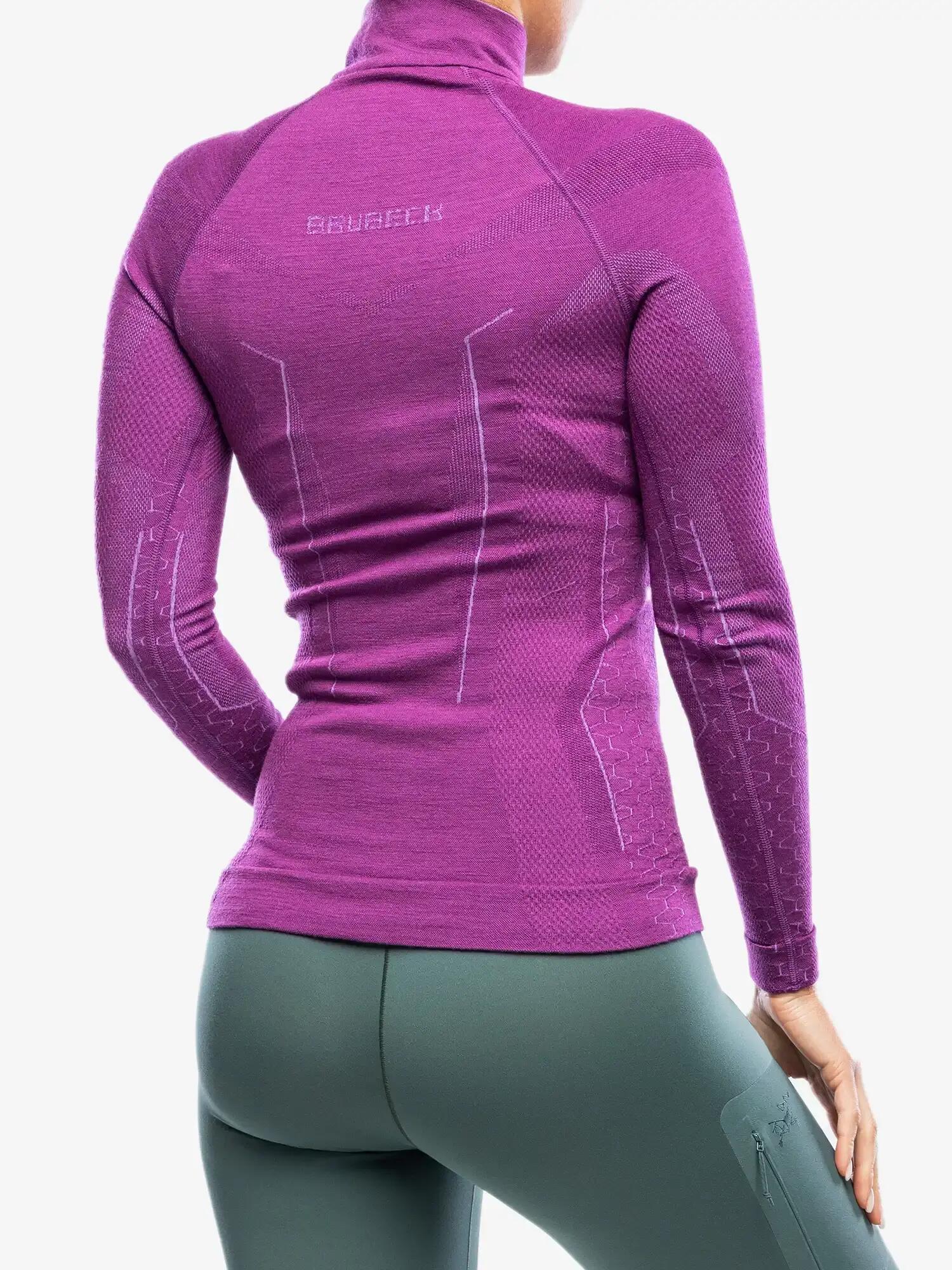 Bluza damska z krótkim ekspresem wełniana Brubeck EXTREME MERINO 6/7