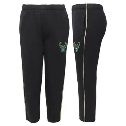 NBA Outerstuff Warm UP Brushed FC spodnie dresowe Milwaukee Bucks czarne