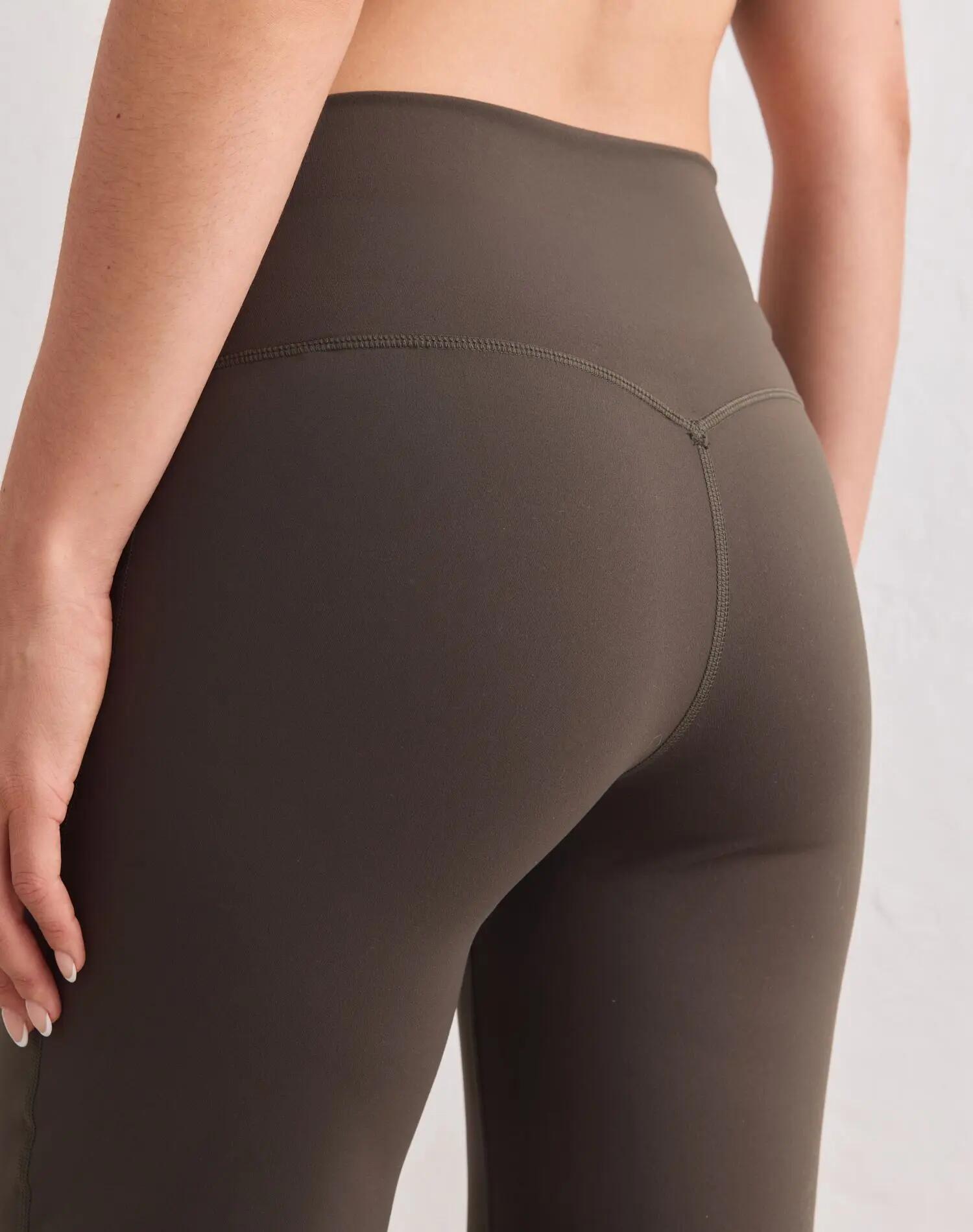 Femme Legging Jambe Droite Taille Haute squat proof Sense Lierre Foncé 5/6