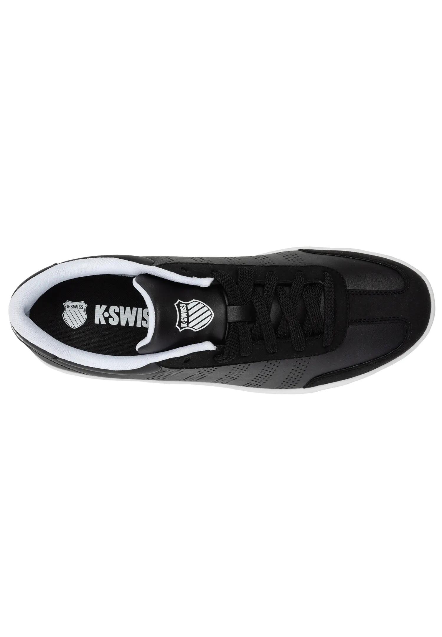 K Swiss Damen Court Open T Toe Sneaker Schwarz Weiß 6/6