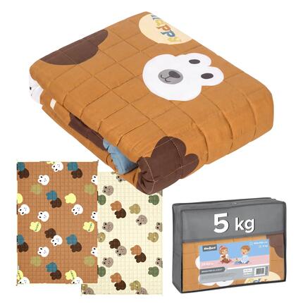 Kołdra obciążeniowa PREMIUM bawełna koc sensoryczny dla dzieci 100x150 5kg