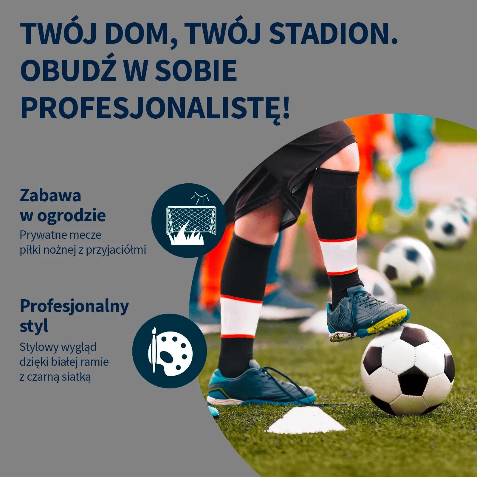 Bramka Do Piłki Nożnej Hudora Advanced 3X2 M Szara 6/7