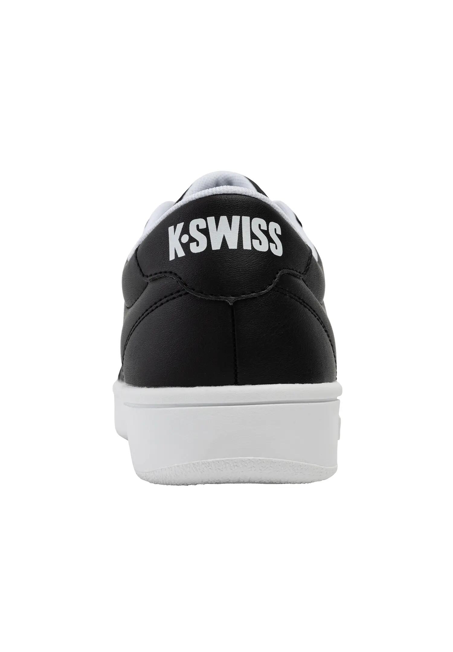 K Swiss Damen Court Open T Toe Sneaker Schwarz Weiß 3/6