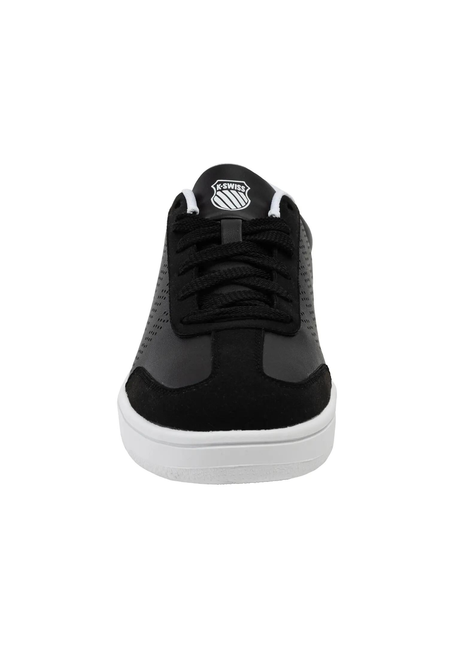 K Swiss Damen Court Open T Toe Sneaker Schwarz Weiß 2/6