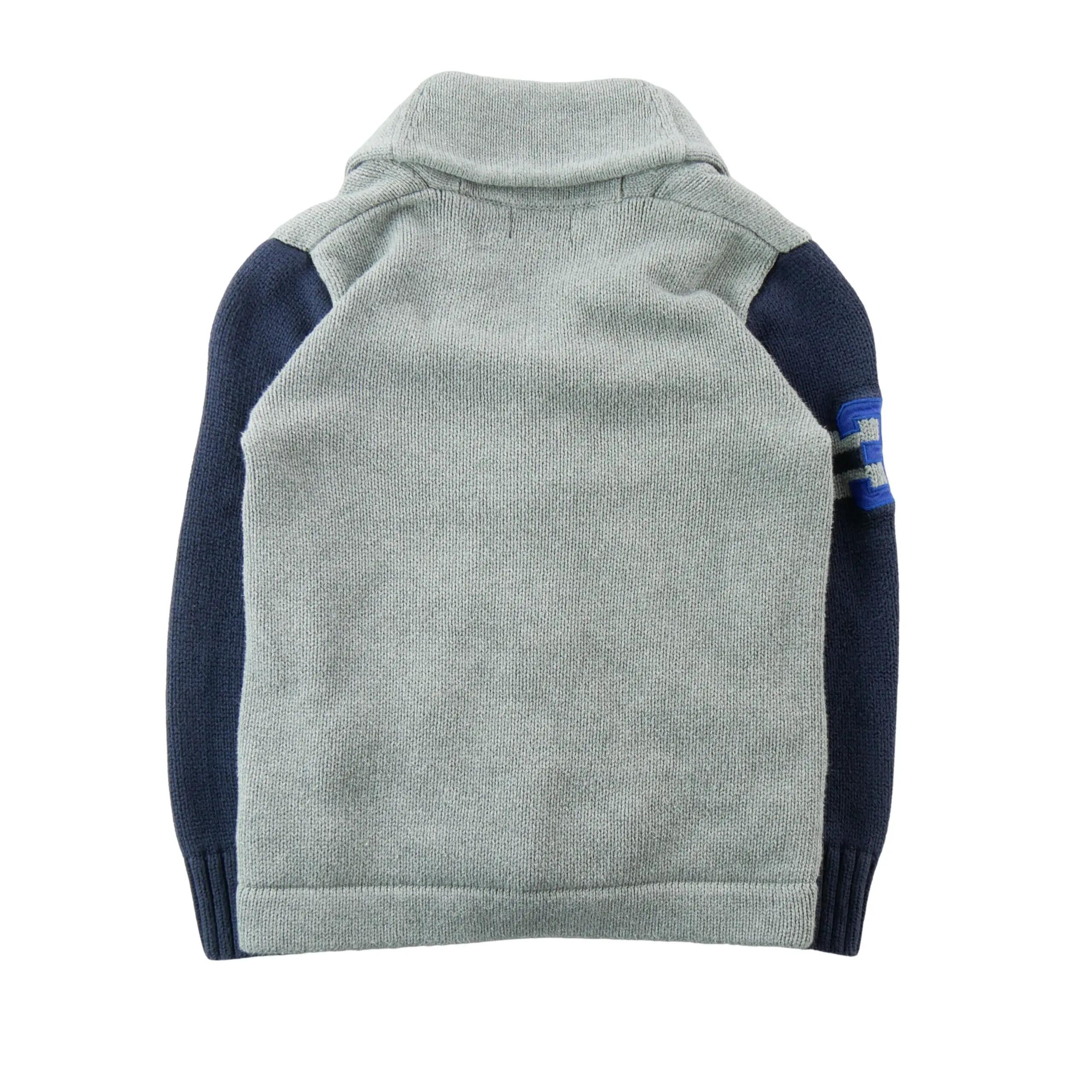 Tweedehands - Gilets Jongens Geborduurd Cijfer 3 Grijs - Als nieuw 2/8