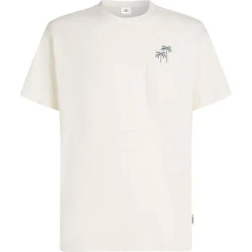 T-shirt - Sportswear - Heren - O'Neill - Regular fit, borstzak - Snow White 2/3