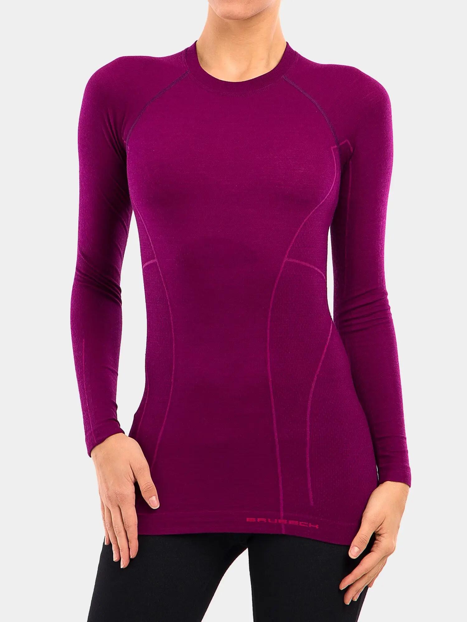 Koszulka wełniana z długim rękawem damska Brubeck ACTIVE WOOL 6/7