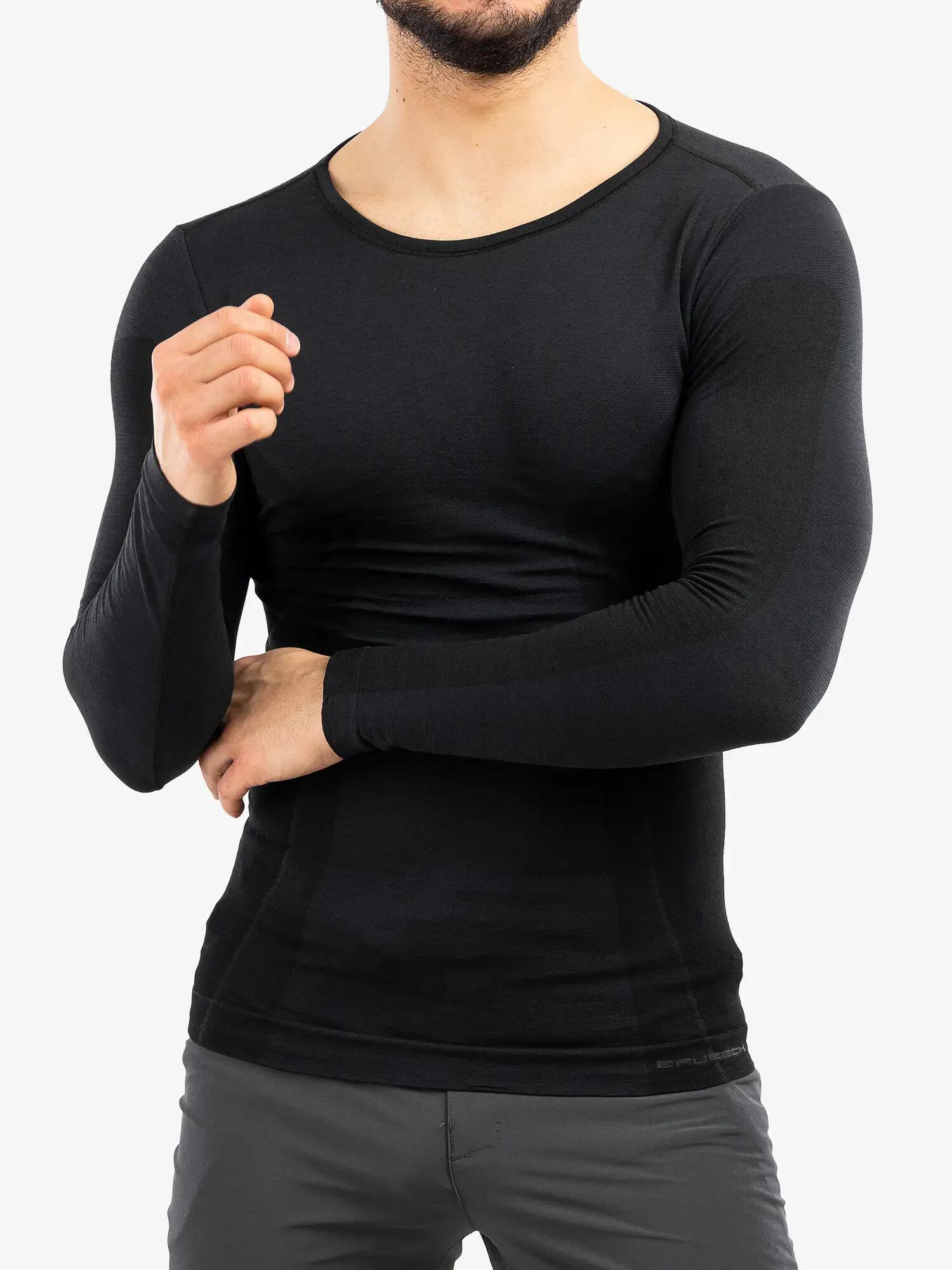 Koszulka męska z długim rękawem Brubeck COMFORT WOOL 5/7