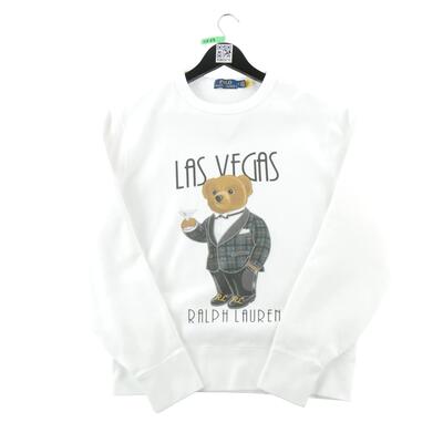 Tweedehands - sweatshirt heren polo bear las vegas - zeer goede staat