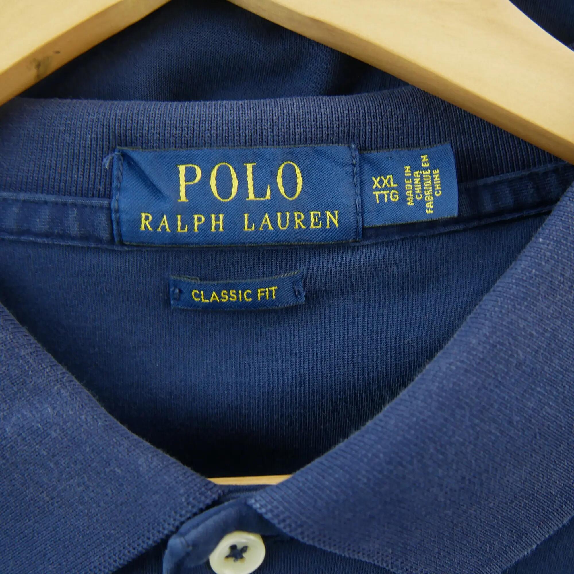 Second life - Krótkie polo męskie Classic Fit Polo Ralph Lauren - Stan dobry 8/8