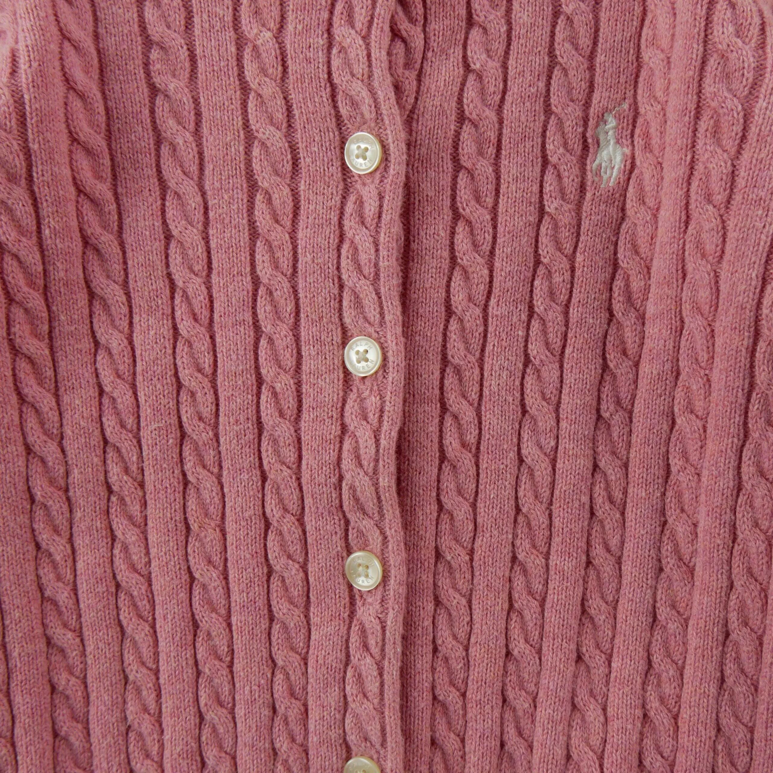 Tweedehands - Meisjes gilets gedraaide brei - Zeer goede staat 3/8