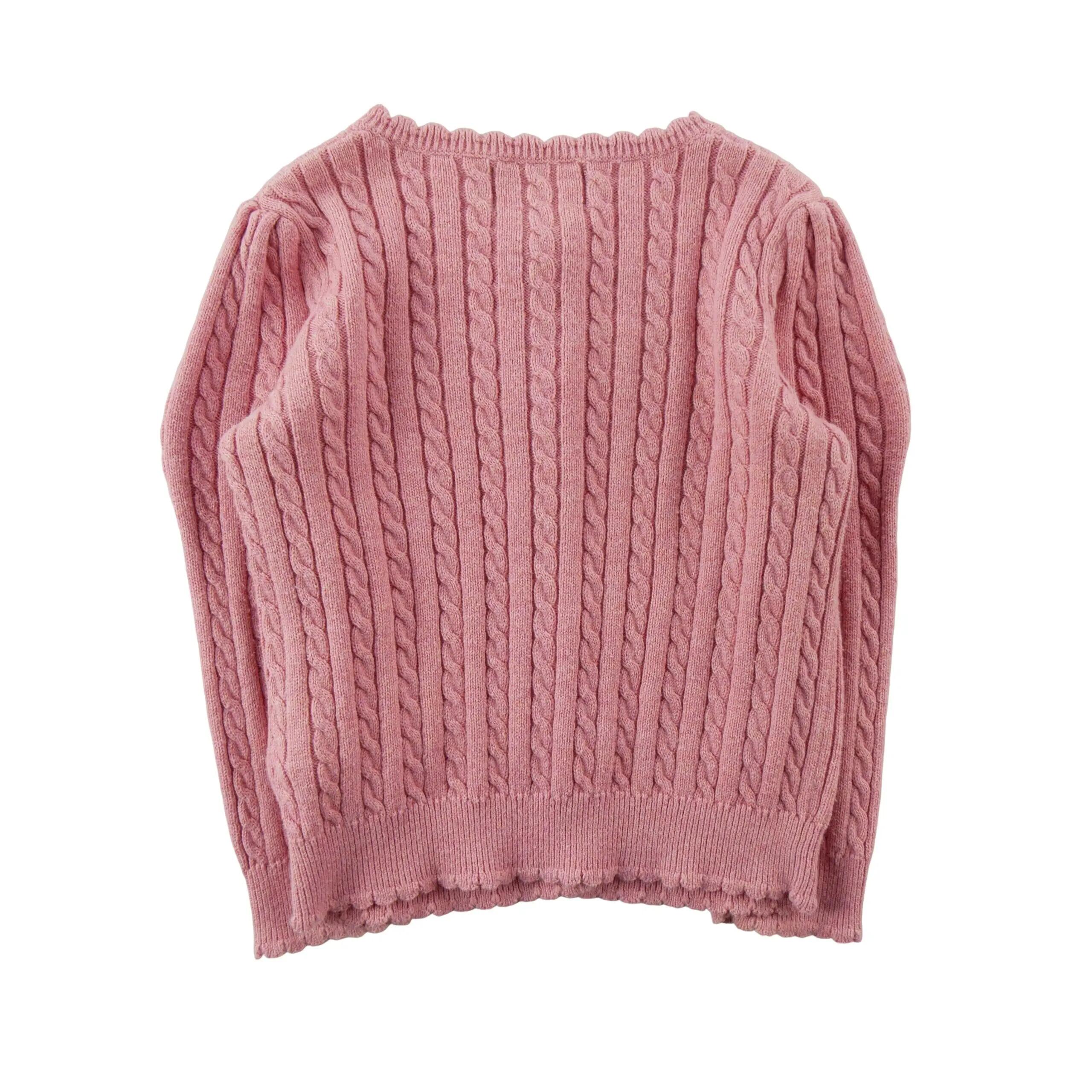 Tweedehands - Meisjes gilets gedraaide brei - Zeer goede staat 2/8