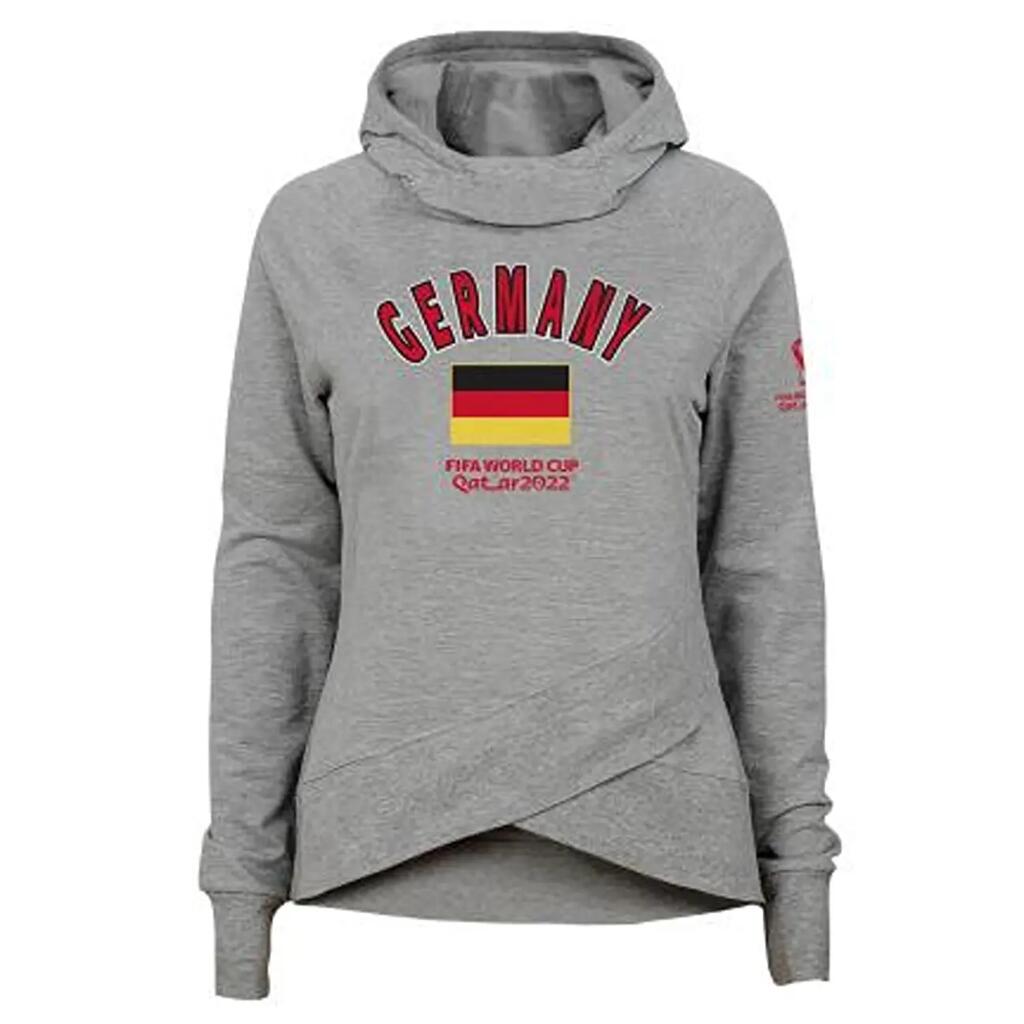OUTERSTUFF Fifa Flag Funnel Senior суичър с качулка Germany сив