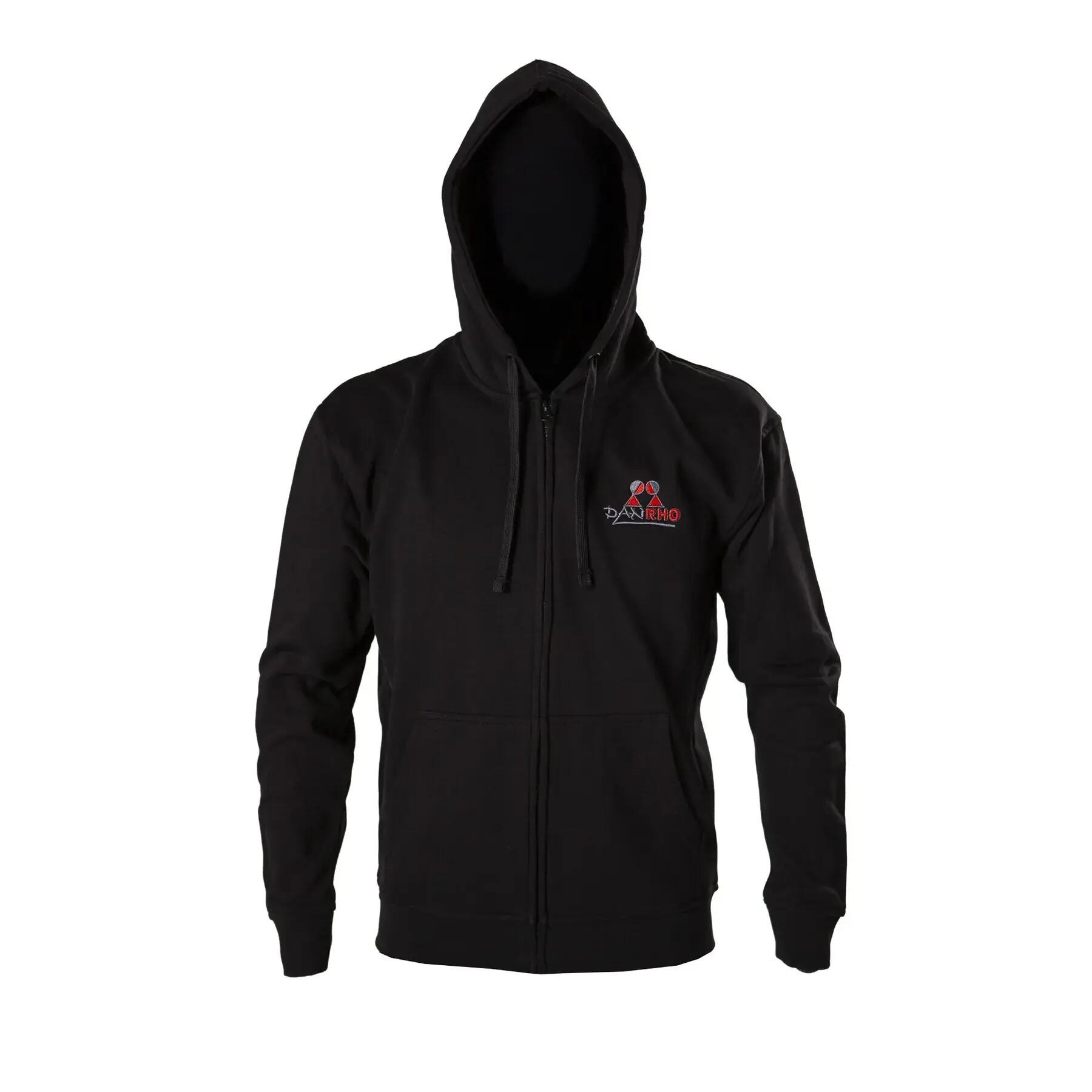 Felpa con cappuccio zip con logo Danrho 3/4