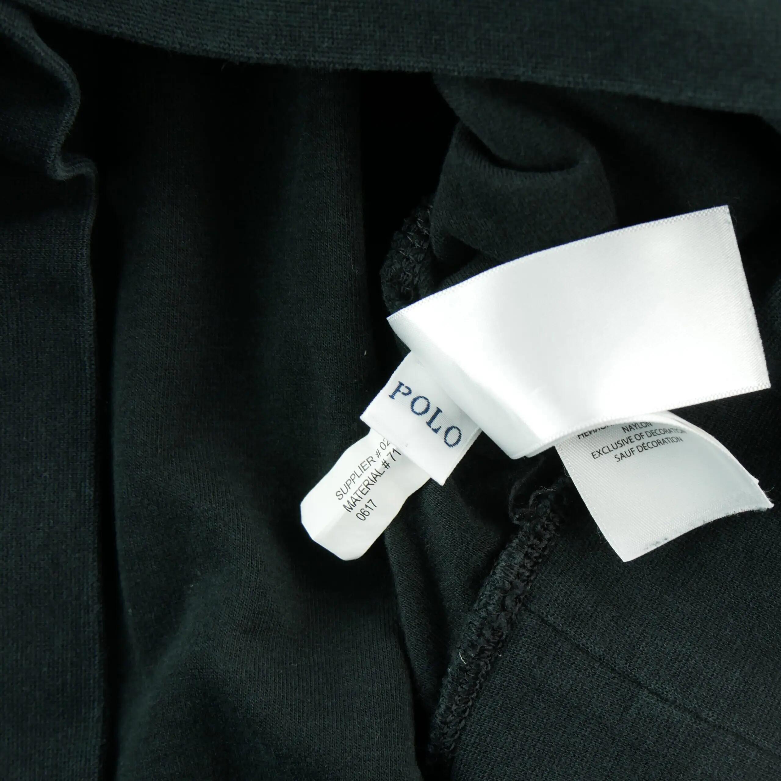 Tweedehands - Heren Sweater Pony geborduurd Zwart - Zeer goede staat 9/9