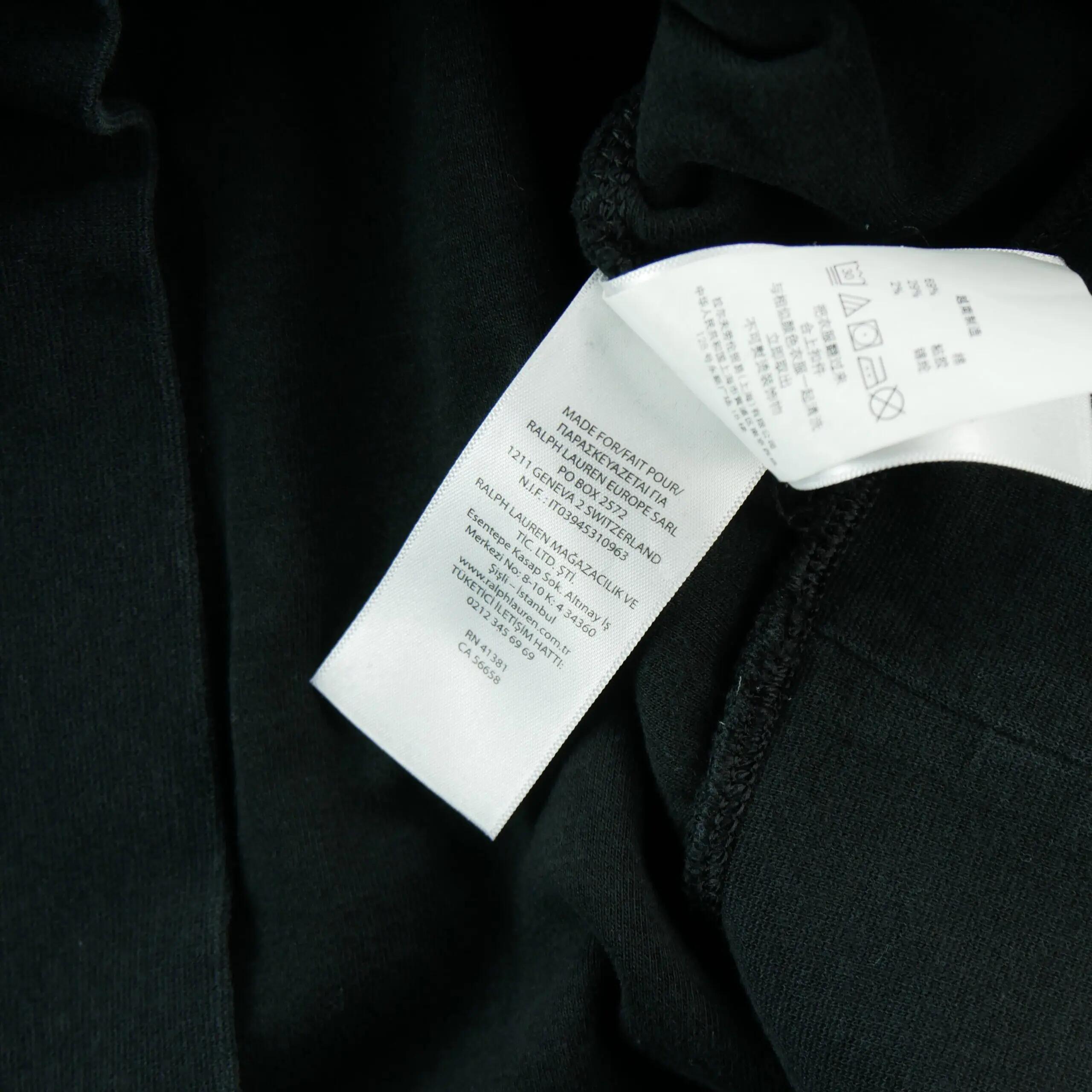 Tweedehands - Heren Sweater Pony geborduurd Zwart - Zeer goede staat 8/9