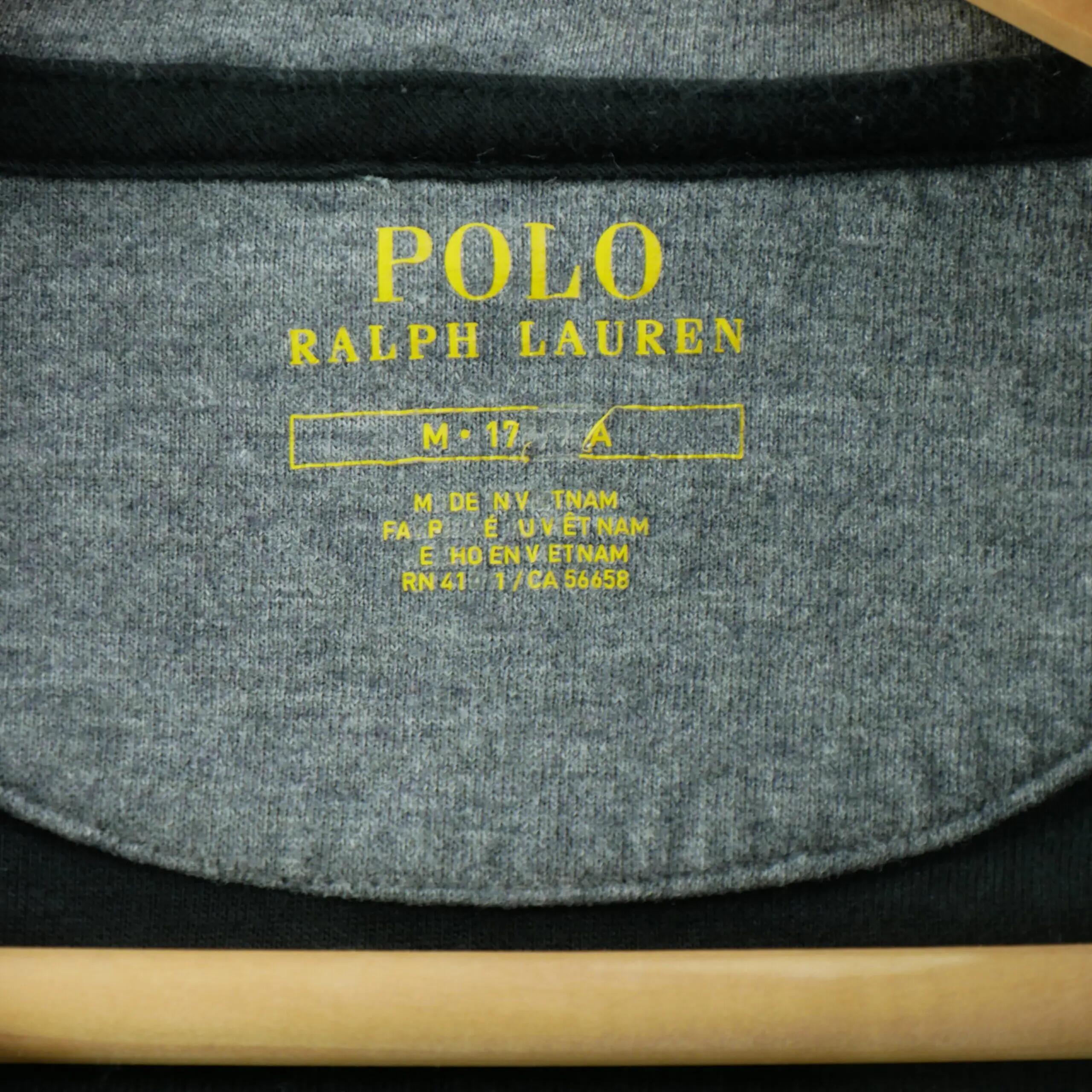 Tweedehands - Heren Sweater Pony geborduurd Zwart - Zeer goede staat 6/9