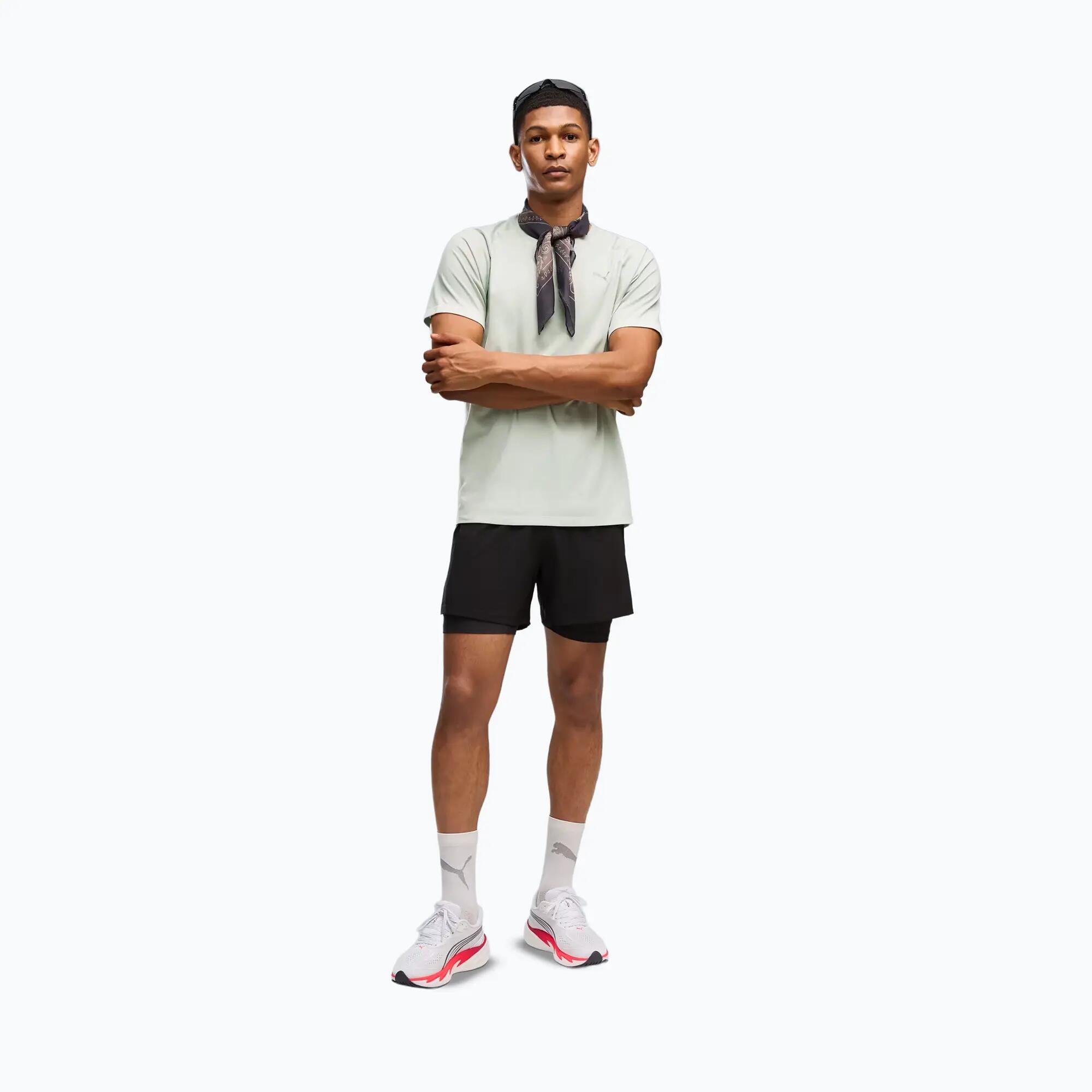 Camiseta de running para hombre PUMA Run Velocity Tee Tri-Blend 2/7