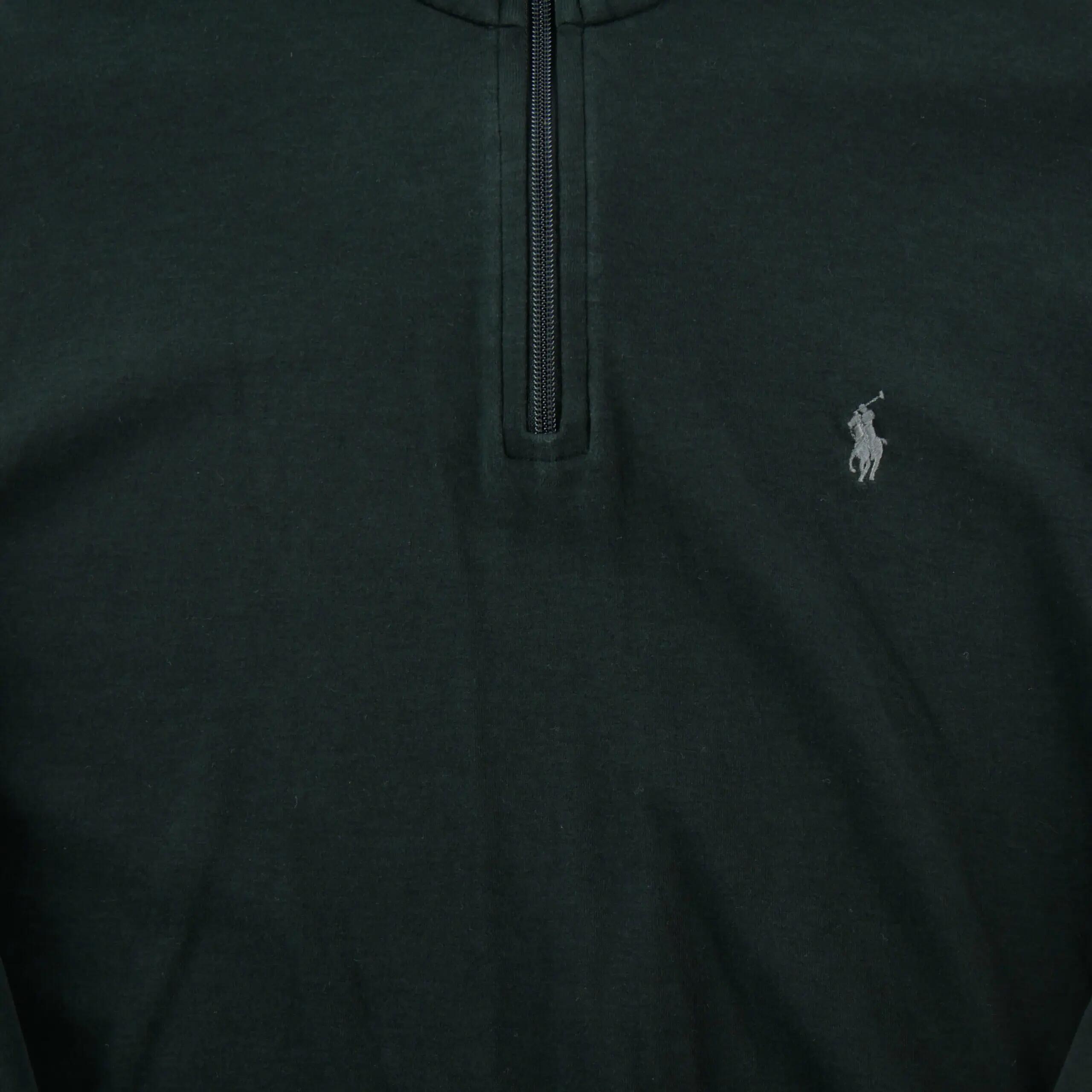 Tweedehands - Heren Sweater Pony geborduurd Zwart - Zeer goede staat 4/9