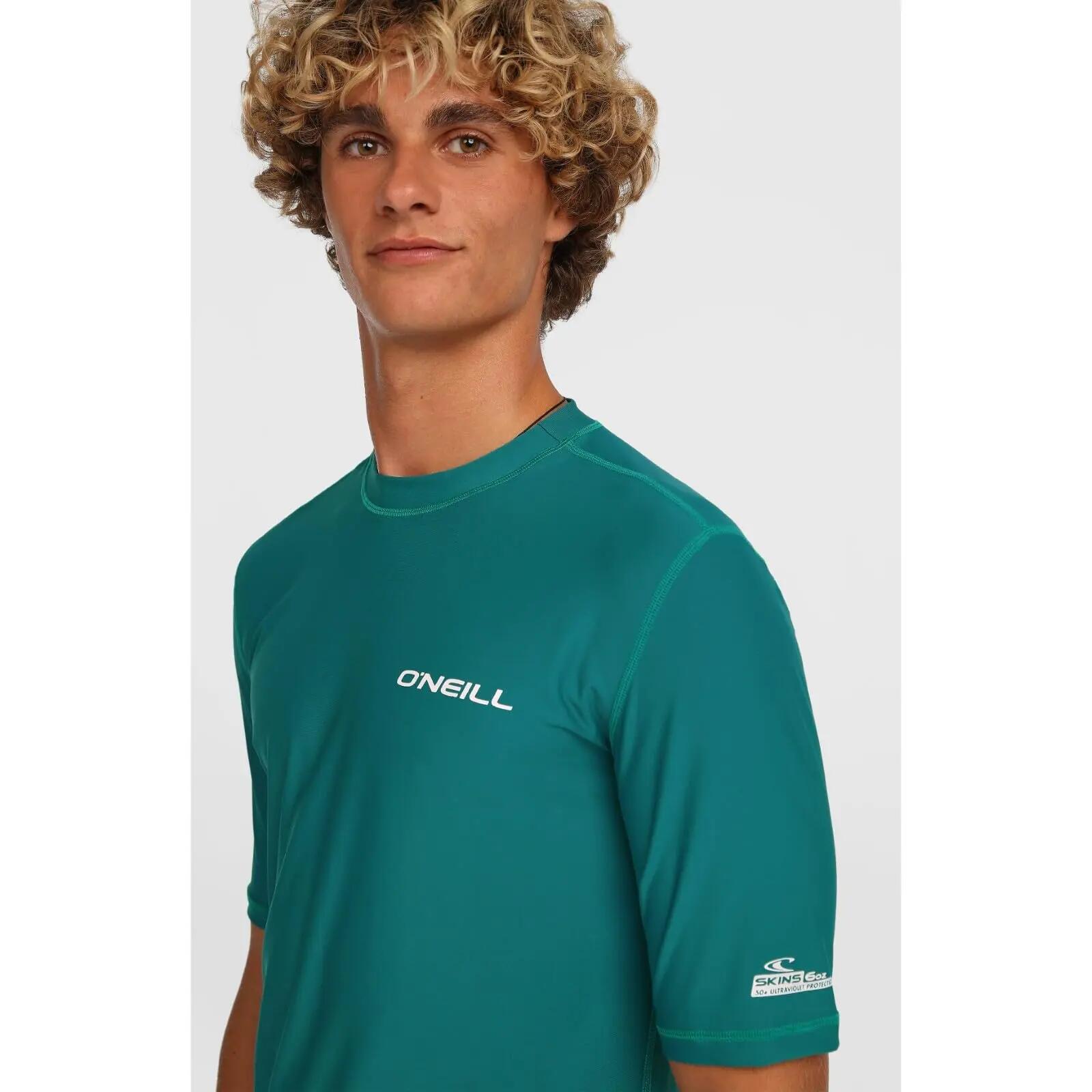 Herren - Alpinski - Rashguard kurzarm - Skins - teal 4/4