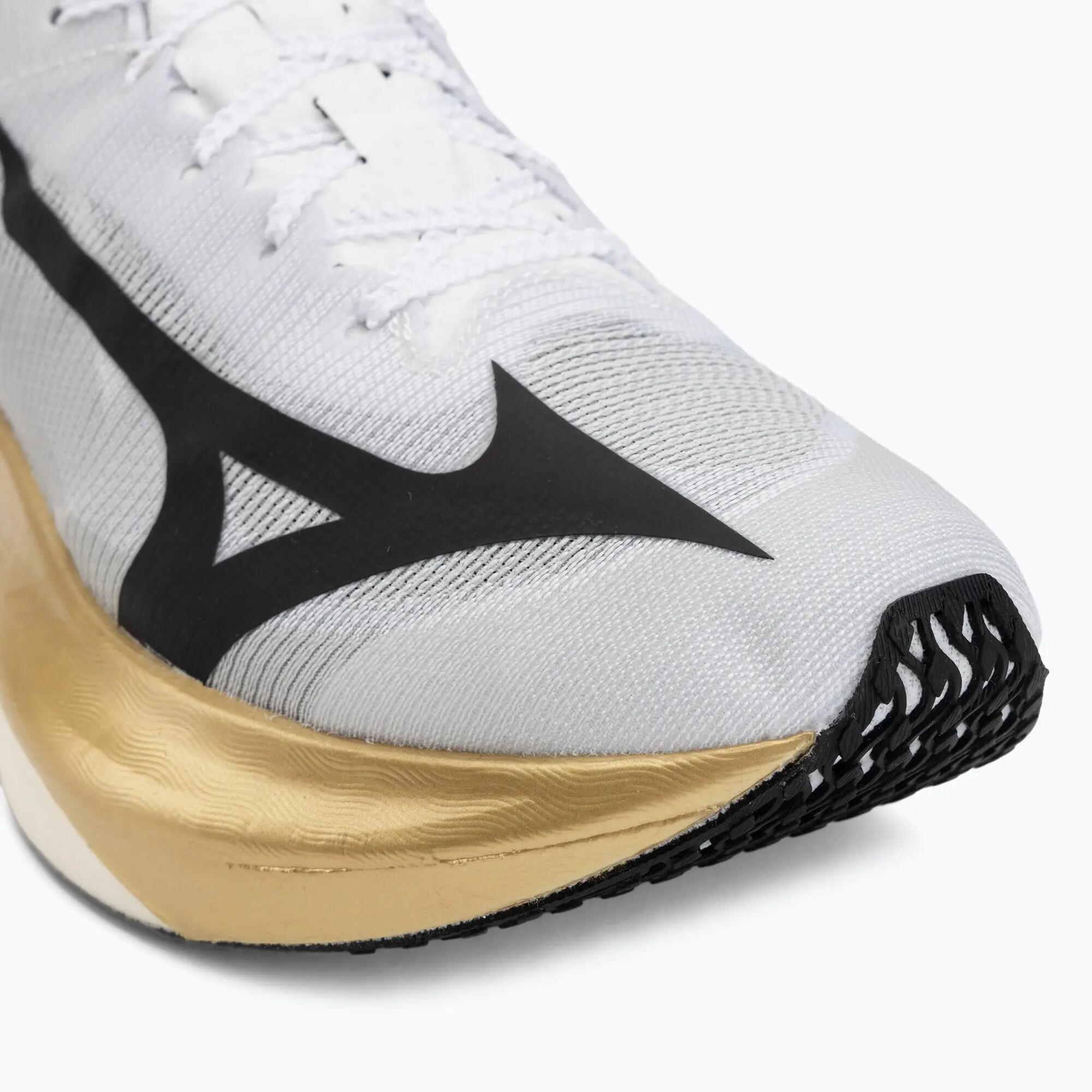 Sapatos de corrida Mizuno Hyperwarp Pro Branco/Preto/Dourado 7/7