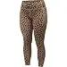 Damen - Sportswear - Pocket Merino Wool Tights - nahtlos, hohe Taille - Leopard 3/4