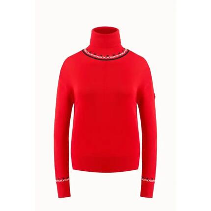 Pull - Ski - Femme - Confortable, dynamique - Alba Knit - Rouge